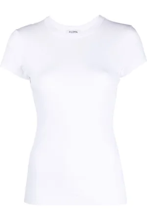 Filippa K Ribbed-knit short-sleeved T-shirt