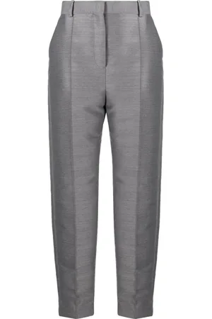 Totême Cropped pintuck trousers
