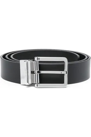 Calvin Klein Two-buckle leather belt