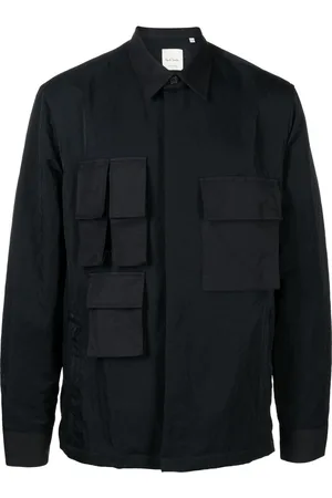 Paul Smith Multi-pocket pointed-collar overshirt