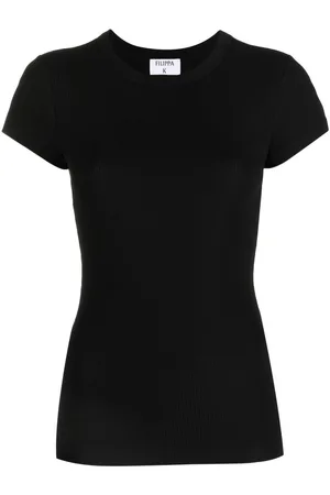 Filippa K Ribbed-knit short-sleeved T-shirt
