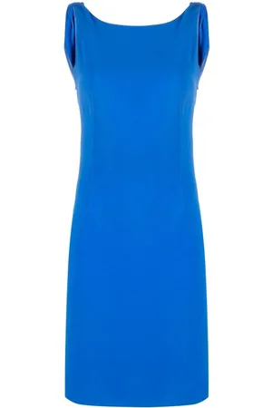 Dior 2010s draped back sleeveless dress
