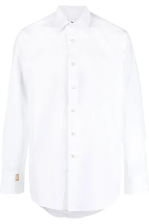BILLIONAIRE Logo-embroidered long-sleeve shirt