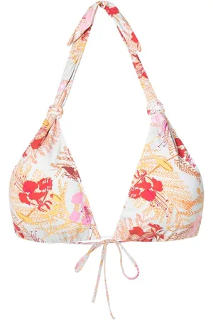 CLUBE BOSSA Braided ring-detail floral-print bikini