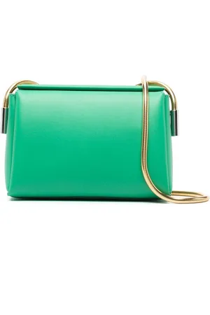 Marni Round snake chain leather shoulder bag