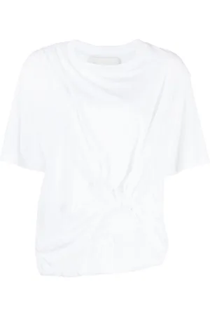 3.1 Phillip Lim Drape-detail cotton T-shirt