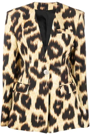 The Attico Louise leopard-print blazer