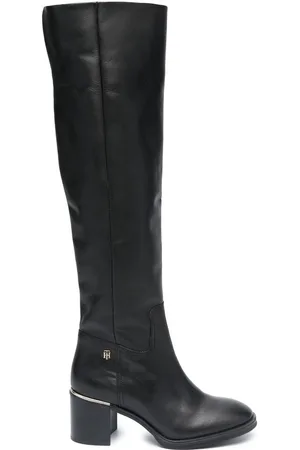 Tommy Hilfiger Logo-plaque knee-high boots