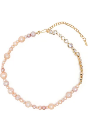 COMPLETEDWORKS Pearl and zirconia chain necklace