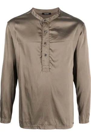 Tom Ford Henley silk-blend shirt