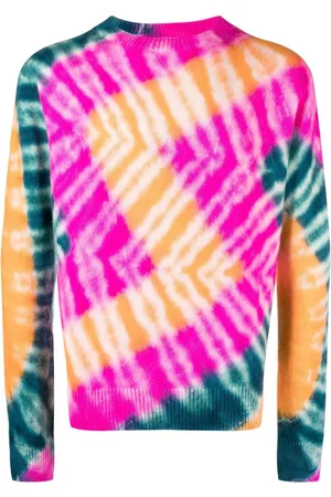 THE ELDER STATESMAN Tie dye-pattern cashmere jumper