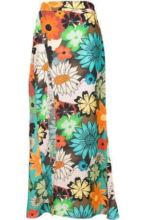 AMIR SLAMA Floral-print wrap skirt