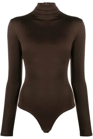Atu Body Couture Mock-neck long-sleeved bodysuit