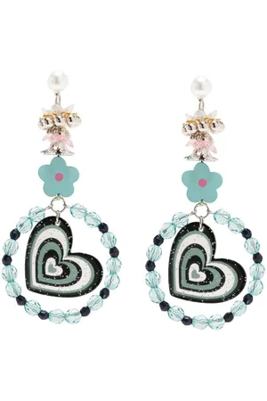 AMIR SLAMA Heart-embellished drop earrings