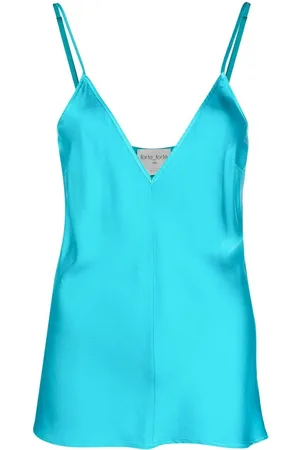 FORTE FORTE Satin V-neck tank top