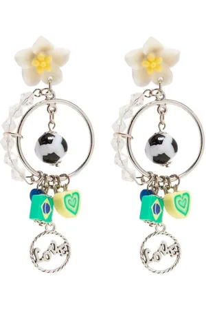 AMIR SLAMA Football-embellished drop earrings