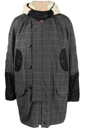 JUNYA WATANABE Checked patchwork coat