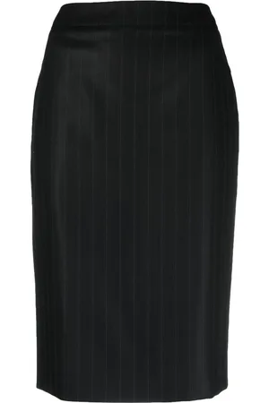 Dior 1990s pinstripe pencil skirt