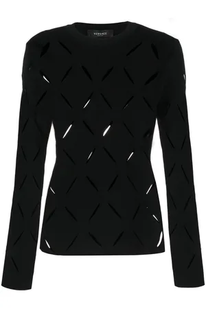 VERSACE Cut-out knitted jumper