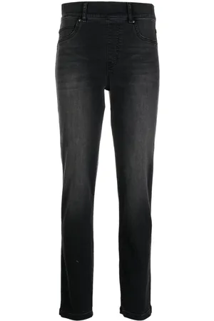 Spanx High-rise slim-cut jeans
