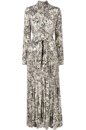 Golden Goose Long-sleeve graphic-print dress