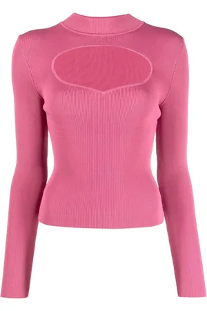 Staud Ribbed-knit cut-out jumper
