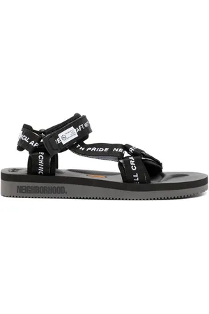NEIGHBORHOOD Logo-tape flat sandals