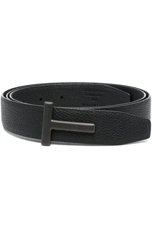 Tom Ford Logo buckle leather belt