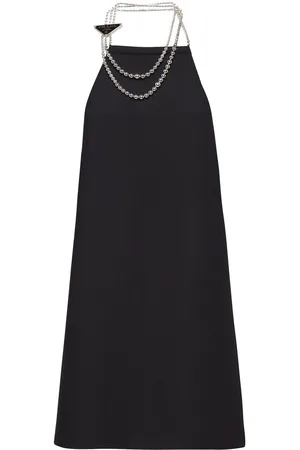 Prada Beaded halterneck minidress