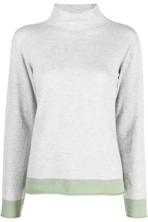 LE TRICOT PERUGIA Funnel-neck long-sleeve jumper
