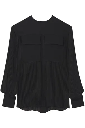 Proenza Schouler Pleated long-sleeved blouse