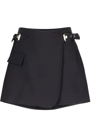 DION LEE Interlock A-line mini skirt