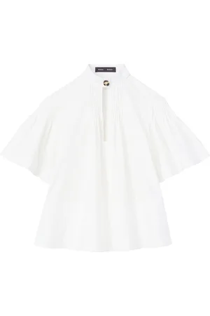 Proenza Schouler Pintuck-detail flared blouse