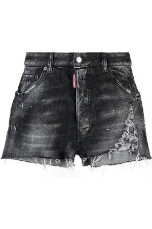 Dsquared2 Distressed-effect denim shorts