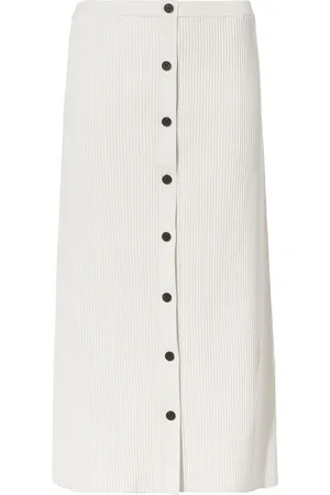 Proenza Schouler Ribbed-knit button-front skirt