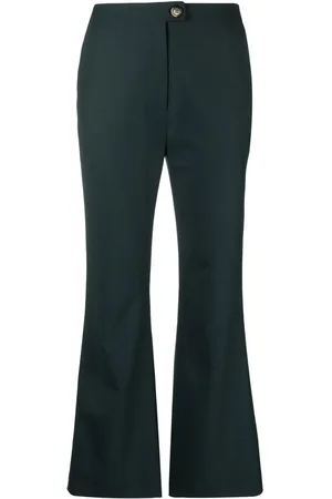 Nanushka Kyma cropped kick-flare trousers