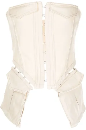 DION LEE Pocket denim corset