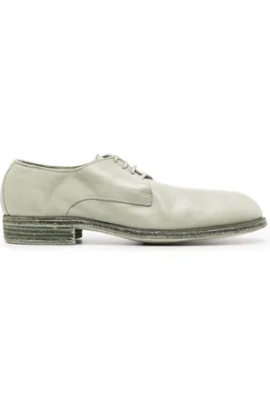 GUIDI 30mm lace-up leather derby shoes