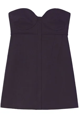 Proenza Schouler Patterned-jacquard bustier top
