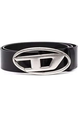 Diesel 1DR logo-buckle leather belt