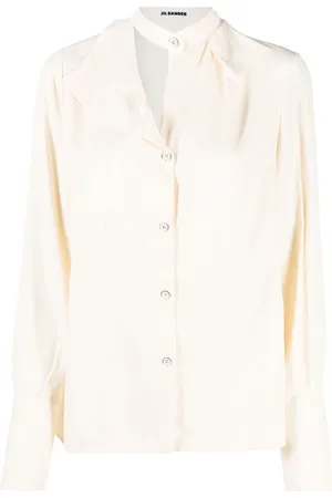 Jil Sander Button-front satin shirt