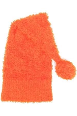 Moschino 2000s fur-effect pompom beanie
