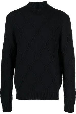 corneliani Cable-knit turtleneck jumper
