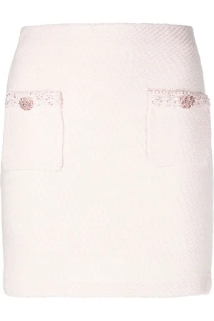 Self-Portrait Braided-trim mini skirt