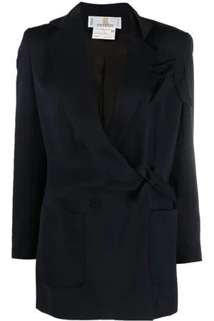 Givenchy 1990s bow-detail double-breasted blazer