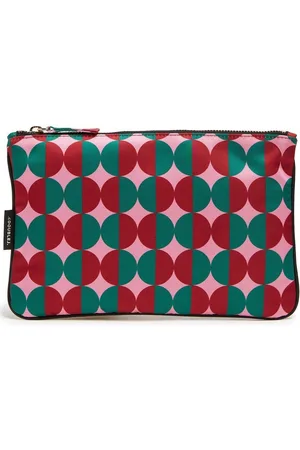 La DoubleJ Geometric-print clutch