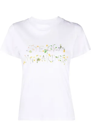 Stella McCartney Floral logo-print T-shirt