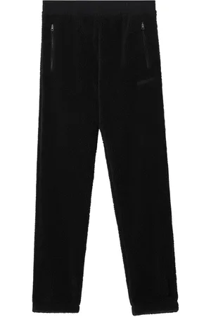 Burberry Embroidered-logo fleece track pants