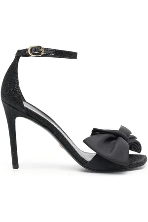 Stuart Weitzman Nudist Curve Loveknot 100mm sandals