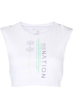 P.E Nation Logo-print cropped vest top
